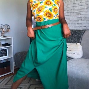 Green Dress Skirt